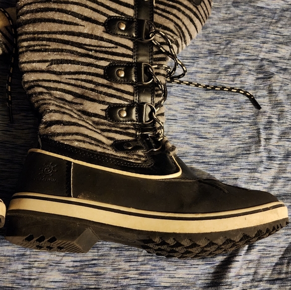 Zebra print winterboots women's - Picture 2 of 6